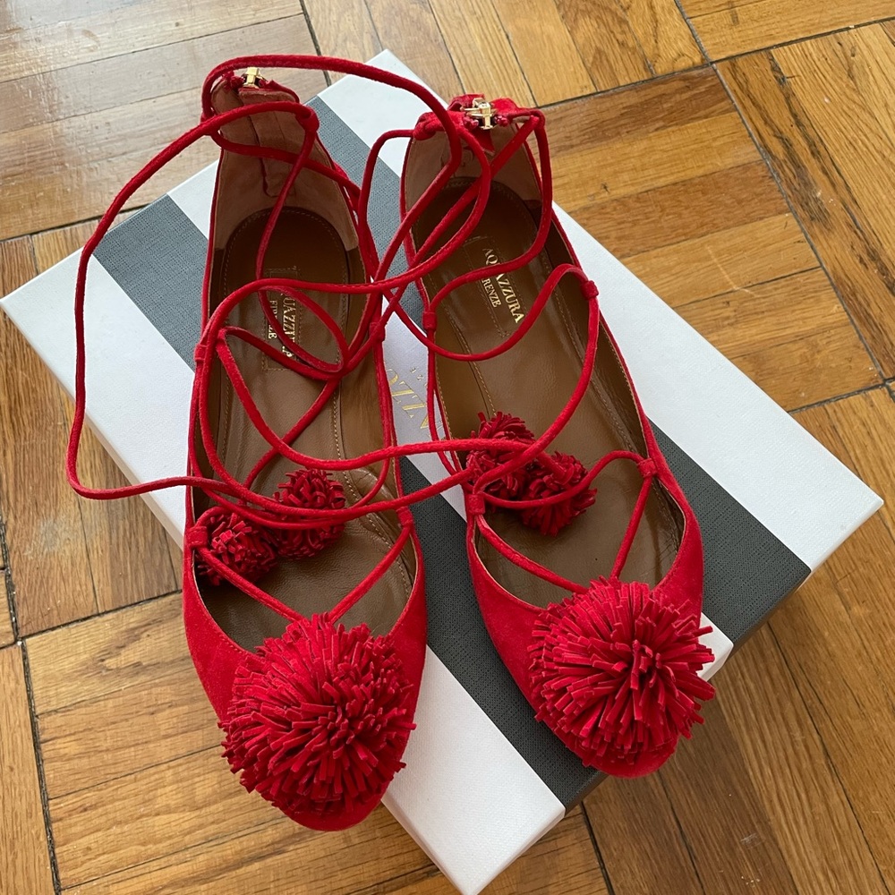 Aquazzura sunshine flat 37